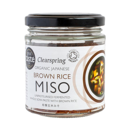 Organic Japanese Brown Rice Miso Unpasteurised Jar 150g - Clearspring - Miso - Eco Natural Products