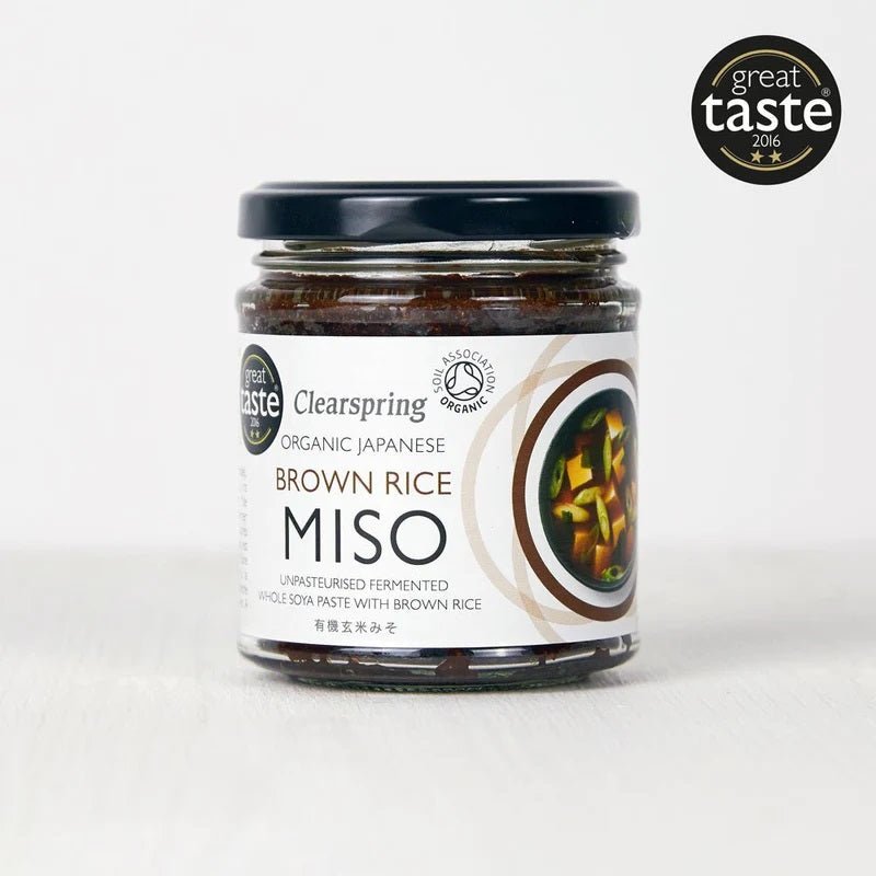 Organic Japanese Brown Rice Miso Unpasteurised Jar 150g - Clearspring - Miso - Eco Natural Products