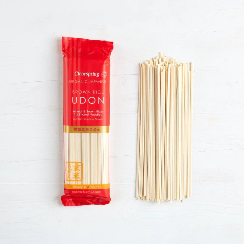 Organic Japanese Brown Rice Udon Noodles200g - Clearspring - Noodles - Eco Natural Products