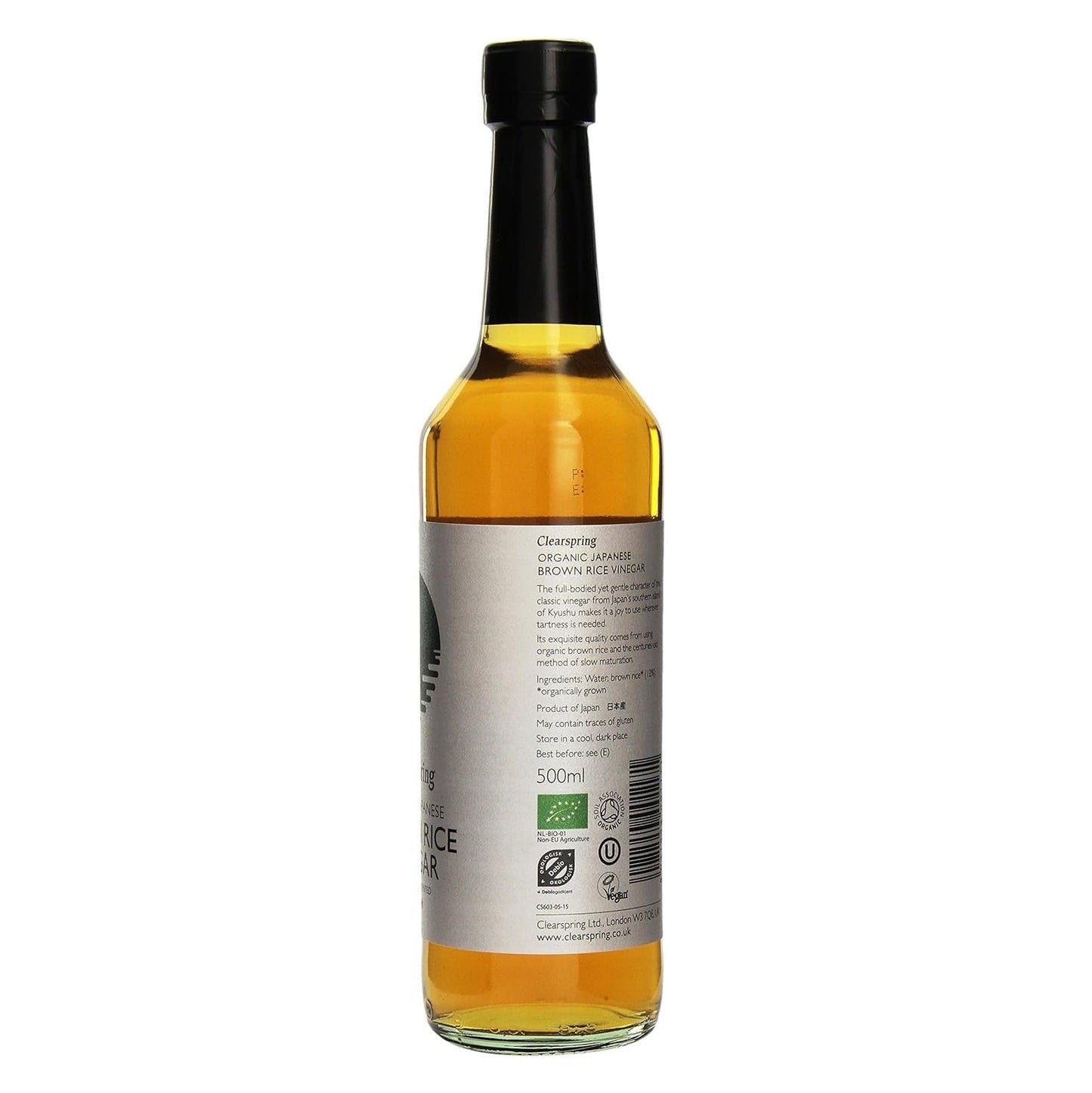 Organic Japanese Brown Rice Vinegar 500ml - Clearspring - Vinegar - Eco Natural Products