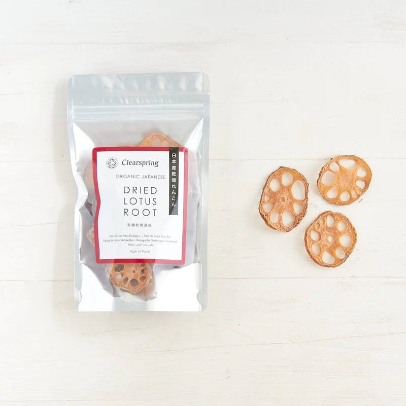 Organic Japanese Dried Lotus Root Slices 30g [BLACK FRIDAY] - Eco Natural Products - Clearspring - Dried Vegetables