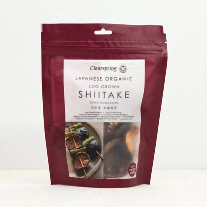 Organic Japanese Dried Shiitake Mushrooms 40g - Clearspring - Sushi Ginger - Eco Natural Products