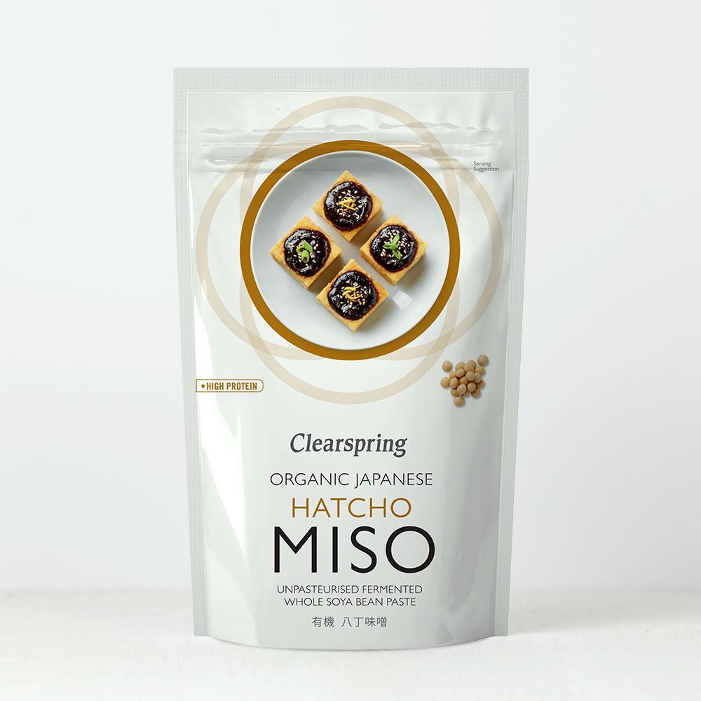 Organic Japanese Hatcho Miso Unpasteurised 100% 300g - Clearspring - Miso - Eco Natural Products