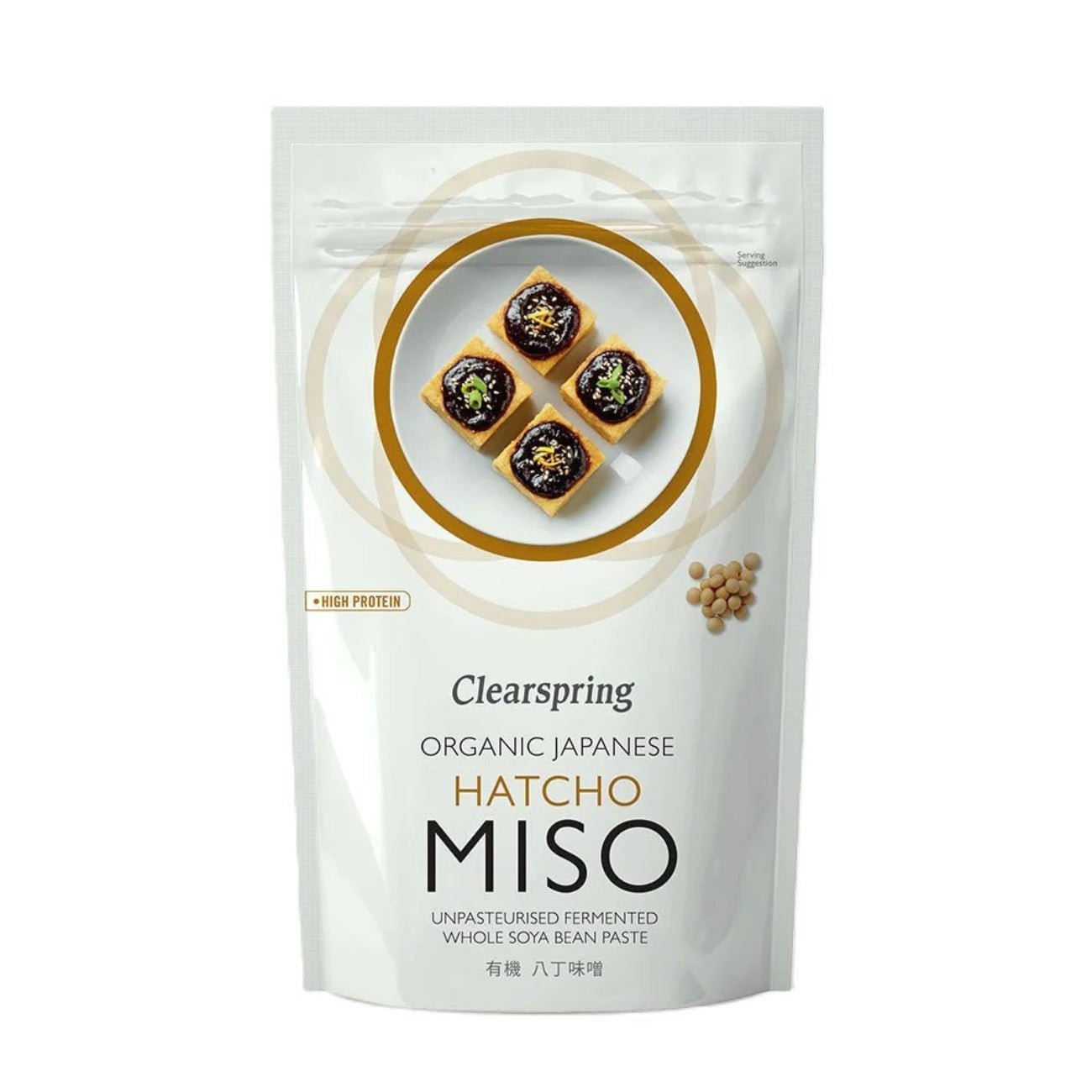 Organic Japanese Hatcho Miso Unpasteurised 100% 300g - Clearspring - Miso - Eco Natural Products