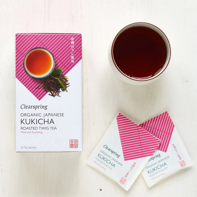 Organic Japanese Kukicha Roasted Twig Tea 20 Bags - Clearspring - Green Tea - Eco Natural Products