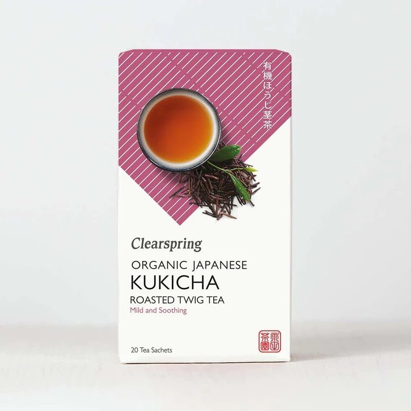 Organic Japanese Kukicha Roasted Twig Tea 20 Bags - Clearspring - Green Tea - Eco Natural Products