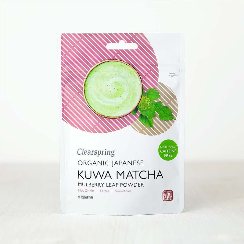 Organic Japanese Kuwa Matcha Mulberry Leaf Powder 40g - Clearspring - Herbal tea - Eco Natural Products