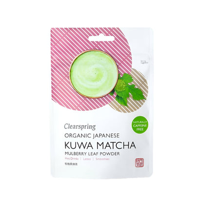 Organic Japanese Kuwa Matcha Mulberry Leaf Powder 40g - Clearspring - Herbal tea - Eco Natural Products