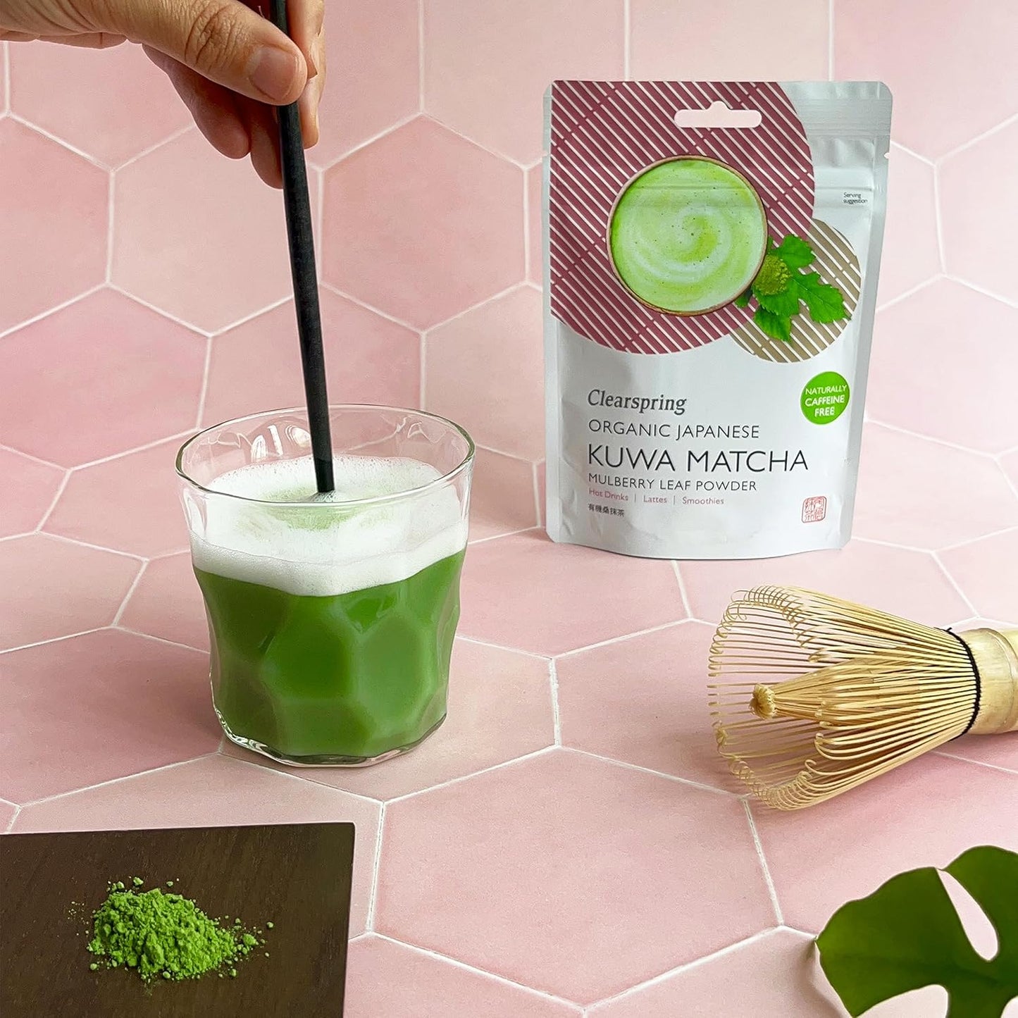 Organic Japanese Kuwa Matcha Mulberry Leaf Powder 40g - Clearspring - Herbal tea - Eco Natural Products