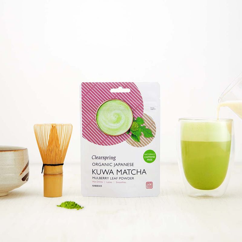 Organic Japanese Kuwa Matcha Mulberry Leaf Powder 40g - Clearspring - Herbal tea - Eco Natural Products