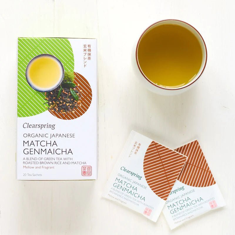 Organic Japanese Matcha Genmaicha Green Tea 20 Bags - Clearspring - Matcha - Eco Natural Products