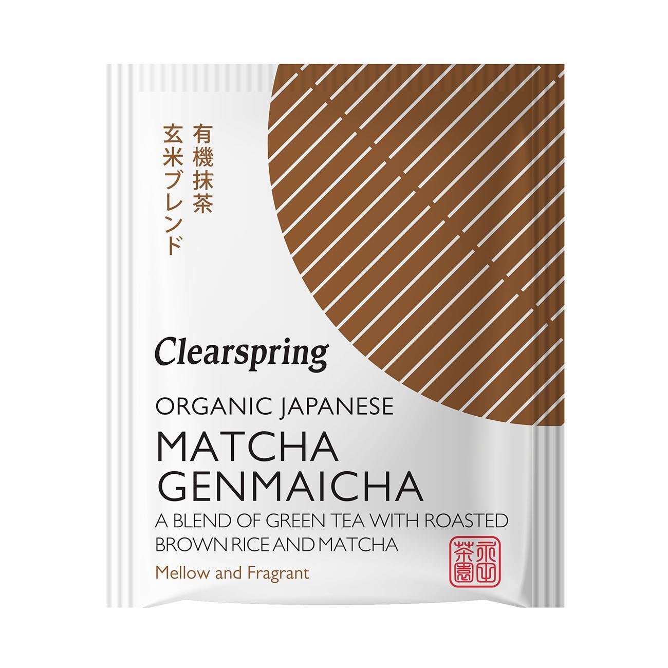 Organic Japanese Matcha Genmaicha Green Tea 20 Bags - Clearspring - Matcha - Eco Natural Products