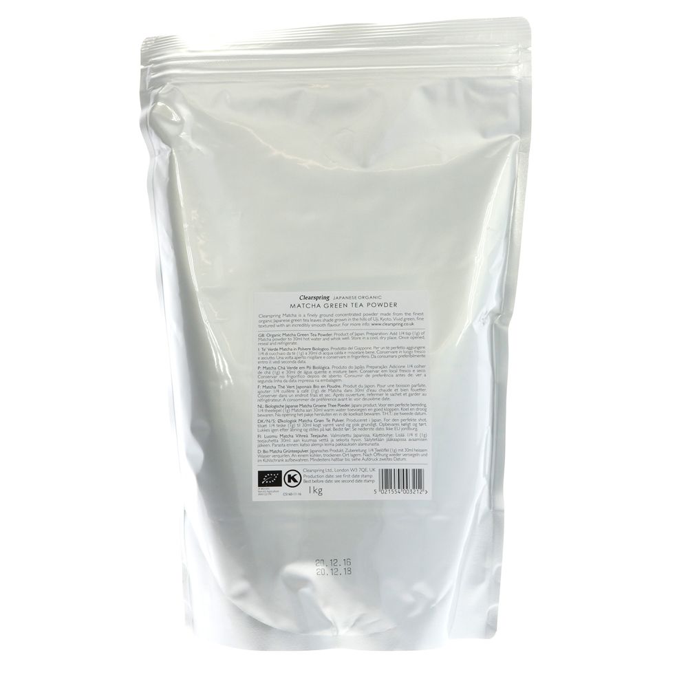 Organic Japanese Matcha Powder Premium Grade Green Tea 40g - Clearspring - Matcha - Eco Natural Products