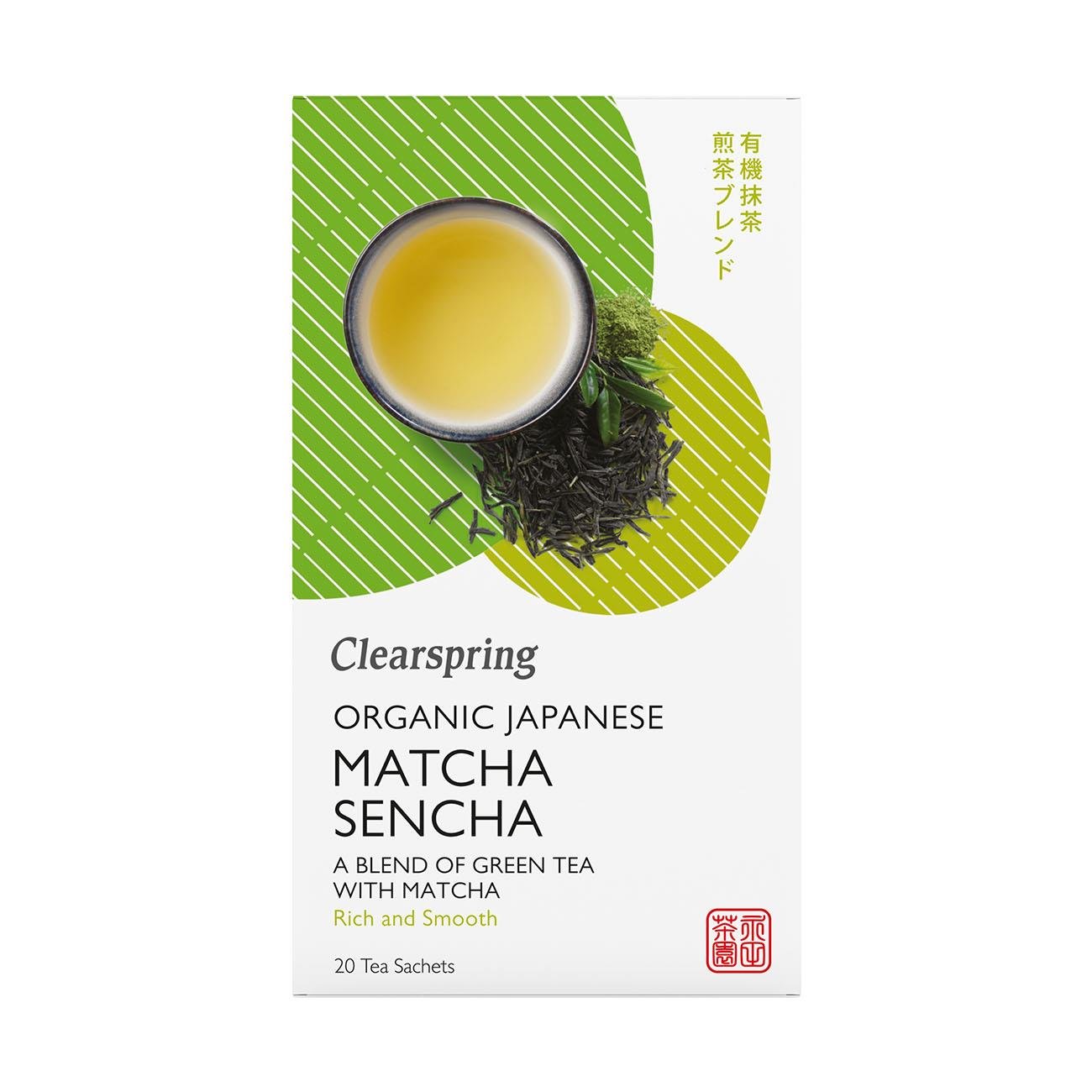 Organic Japanese Matcha Sencha Green Tea 20 Bags [BLACK FRIDAY] - Eco Natural Products - Clearspring - Matcha