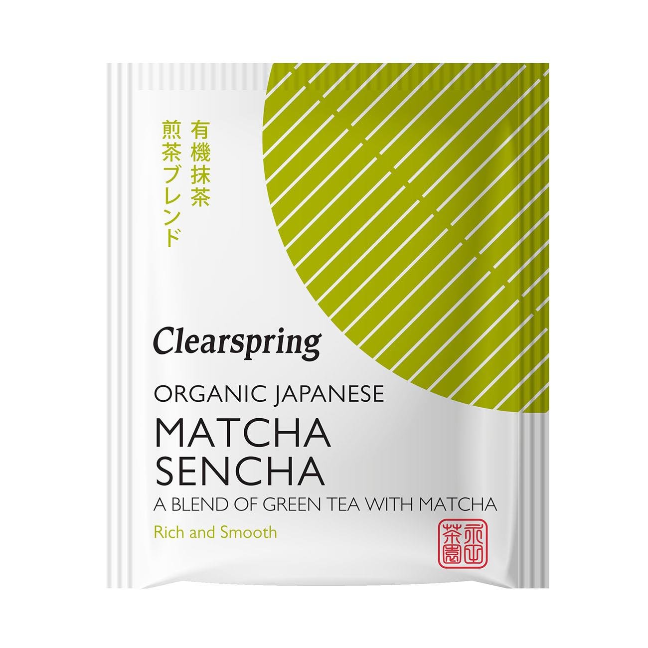 Organic Japanese Matcha Sencha Green Tea 20 Bags - Clearspring - Matcha - Eco Natural Products