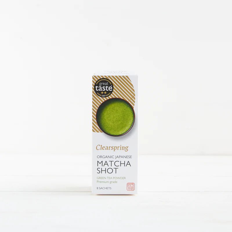 Organic Japanese Matcha Shot Green Tea Powder 8 Sachets - Clearspring - Matcha - Eco Natural Products