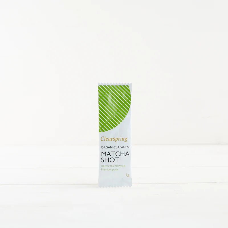 Organic Japanese Matcha Shot Green Tea Powder 8 Sachets - Clearspring - Matcha - Eco Natural Products