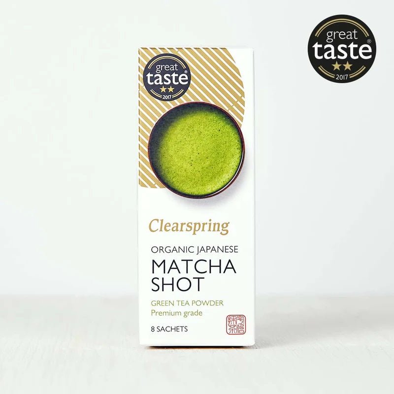 Organic Japanese Matcha Shot Green Tea Powder 8 Sachets - Clearspring - Matcha - Eco Natural Products