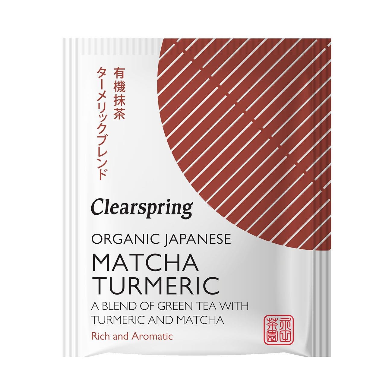 Organic Japanese Matcha Turmeric Green Tea 20 Bags - Clearspring - Matcha - Eco Natural Products