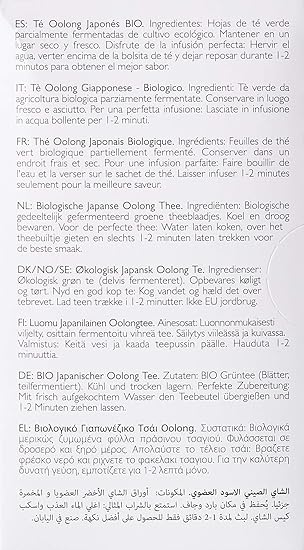 Organic Japanese Oolong Semi - Fermented Blue Tea 20 Bags - Clearspring - Green Tea - Eco Natural Products