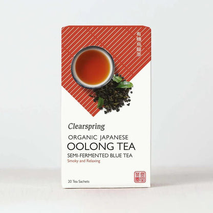 Organic Japanese Oolong Semi - Fermented Blue Tea 20 Bags - Clearspring - Green Tea - Eco Natural Products