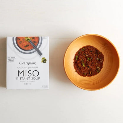 Organic Japanese Sea Veg Instant Miso Soup 4x10g - Clearspring - Instant Miso Soup - Eco Natural Products