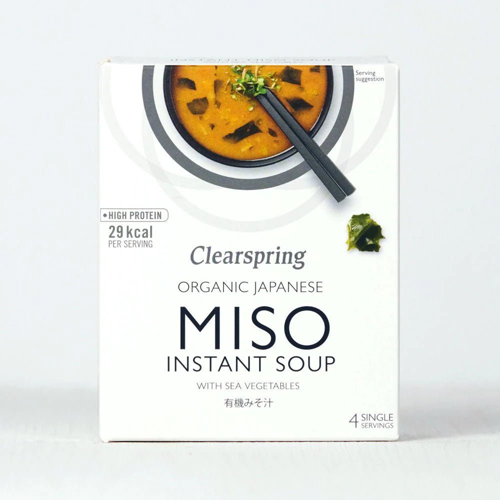 Organic Japanese Sea Veg Instant Miso Soup 4x10g - Clearspring - Instant Miso Soup - Eco Natural Products