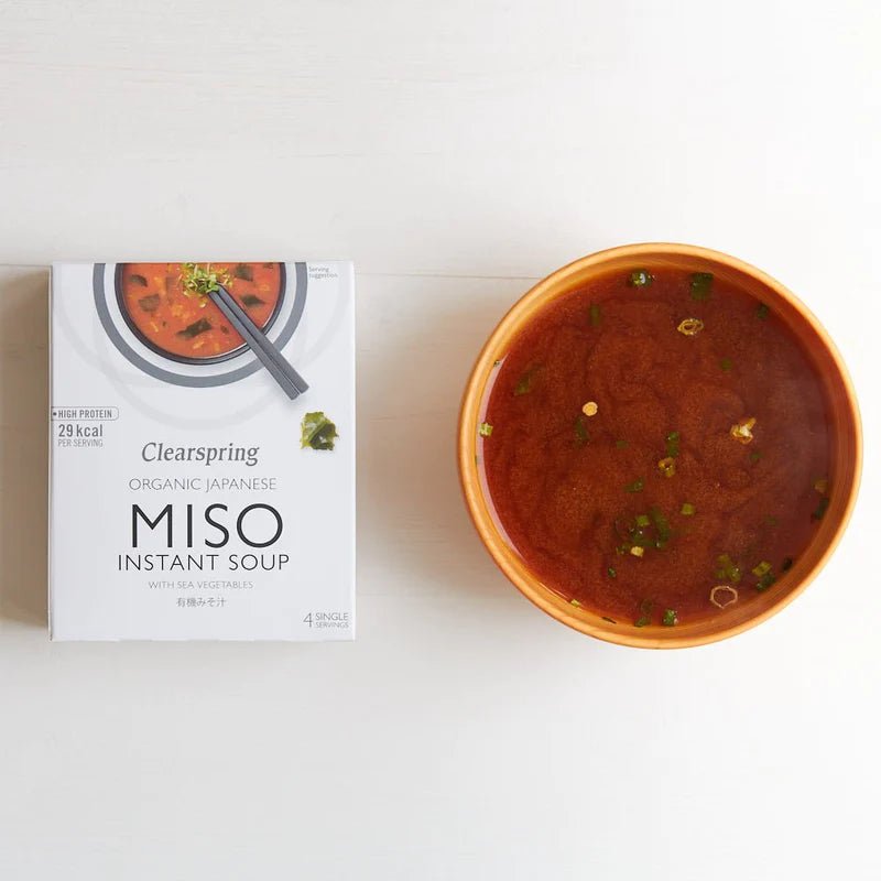 Organic Japanese Sea Veg Instant Miso Soup 4x10g - Clearspring - Instant Miso Soup - Eco Natural Products