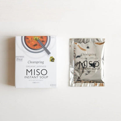 Organic Japanese Sea Veg Instant Miso Soup 4x10g - Clearspring - Instant Miso Soup - Eco Natural Products