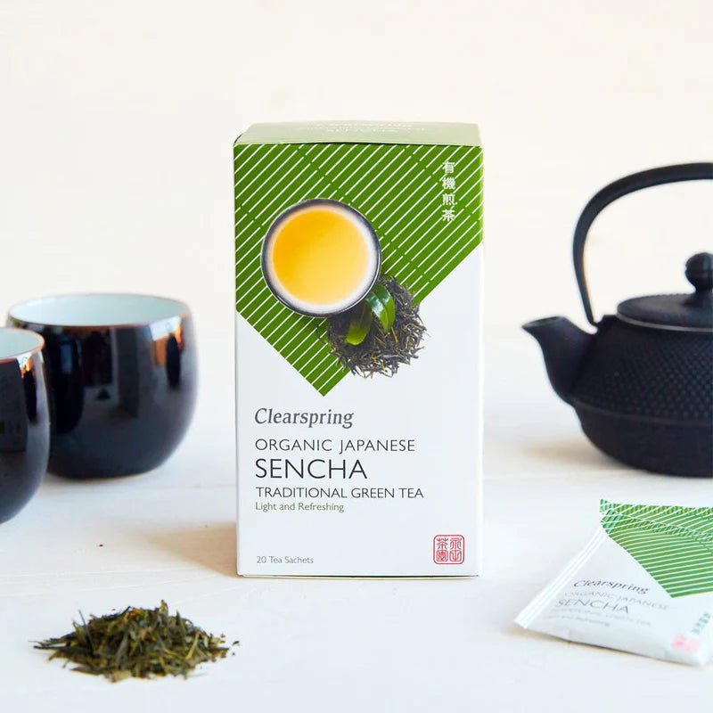 Organic Japanese Sencha Traditional Green Tea 20 Bags - Clearspring - Green Tea - Eco Natural Products