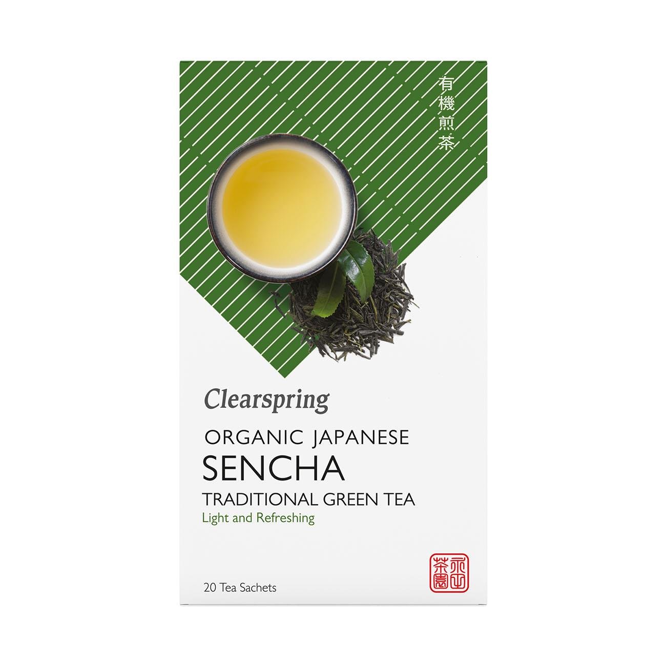 Organic Japanese Sencha Traditional Green Tea 20 Bags - Clearspring - Green Tea - Eco Natural Products