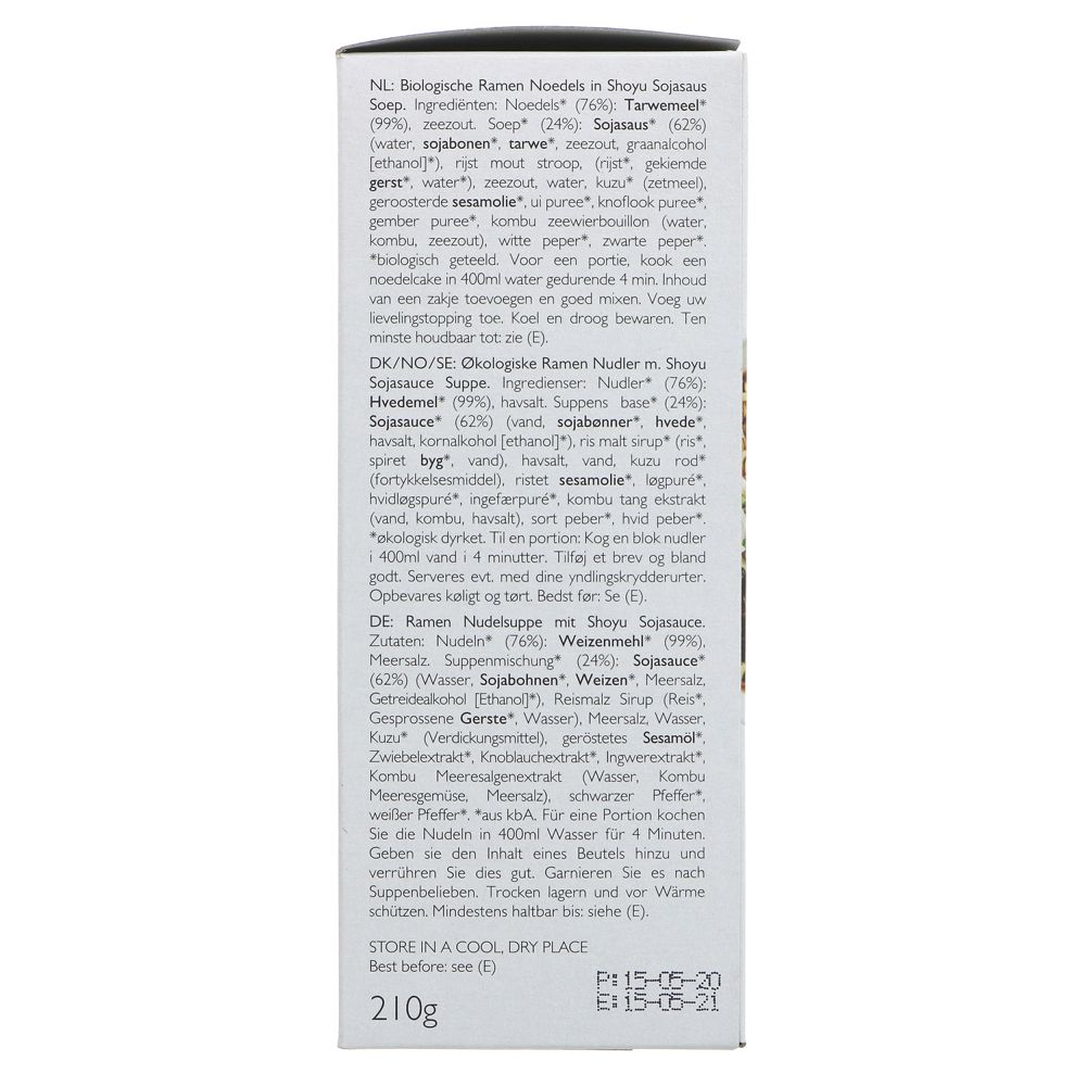 Organic Japanese Shoyu Ramen Noodles with Soya Sauce Soup 2x105g - Clearspring - Ramen - Eco Natural Products