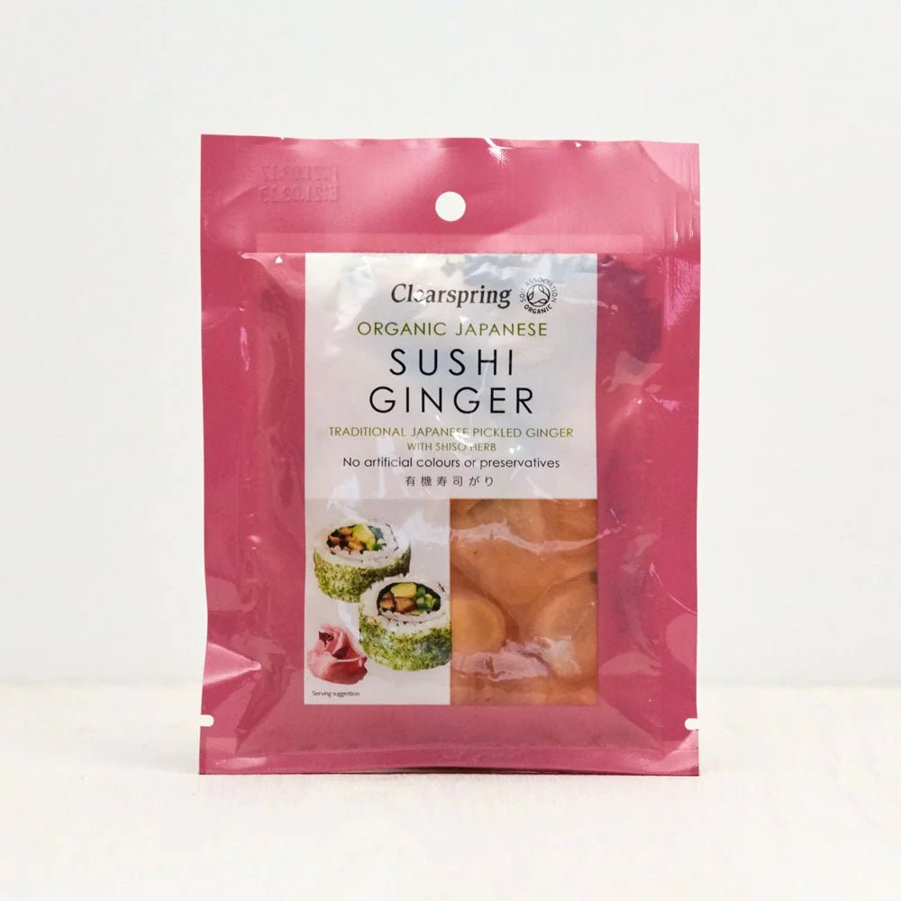 Organic Japanese Sushi Ginger Pickle 50g - Clearspring - Sushi - Eco Natural Products