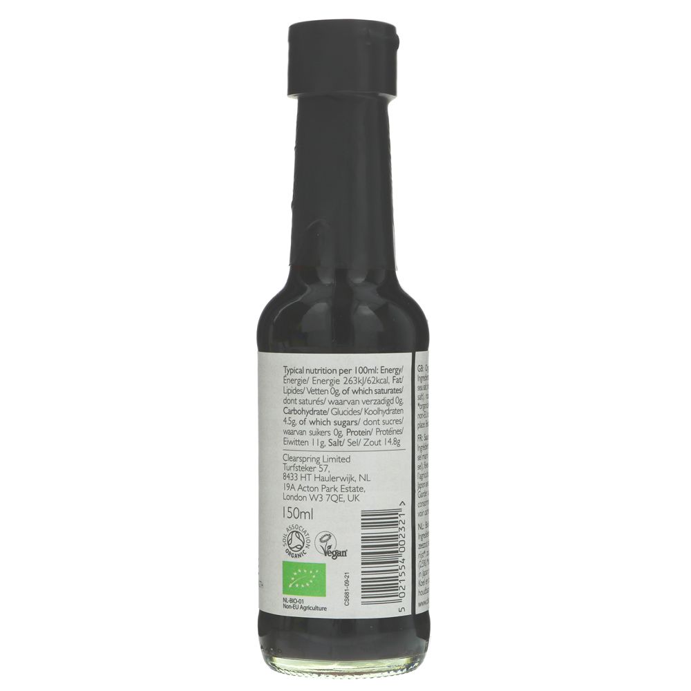 Organic Japanese Tamari Soya Single Strength Sauce 150ml - Clearspring - Sauce - Eco Natural Products