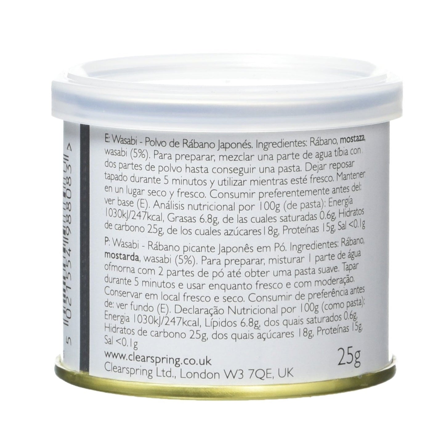 Organic Japanese Wasabi Powder 25g - Clearspring - Wasabi - Eco Natural Products