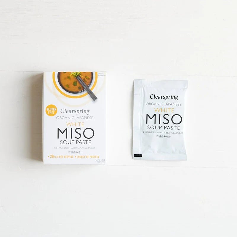 Organic Japanese White Miso Soup Paste 60g - Clearspring - Instant Miso Soup - Eco Natural Products
