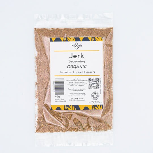 Organic Jerk Seasoning 40g - Hill & Vale - Seasoning - Eco Natural Products