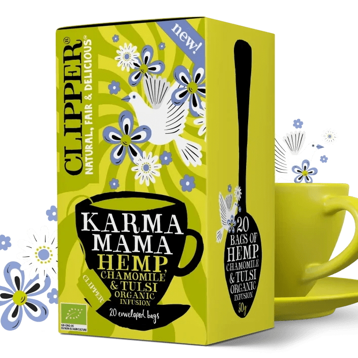 Organic Karma Mama Hemp Chamomile and Tulsi Infusion 20 Bags - Clipper - Infusion - Eco Natural Products