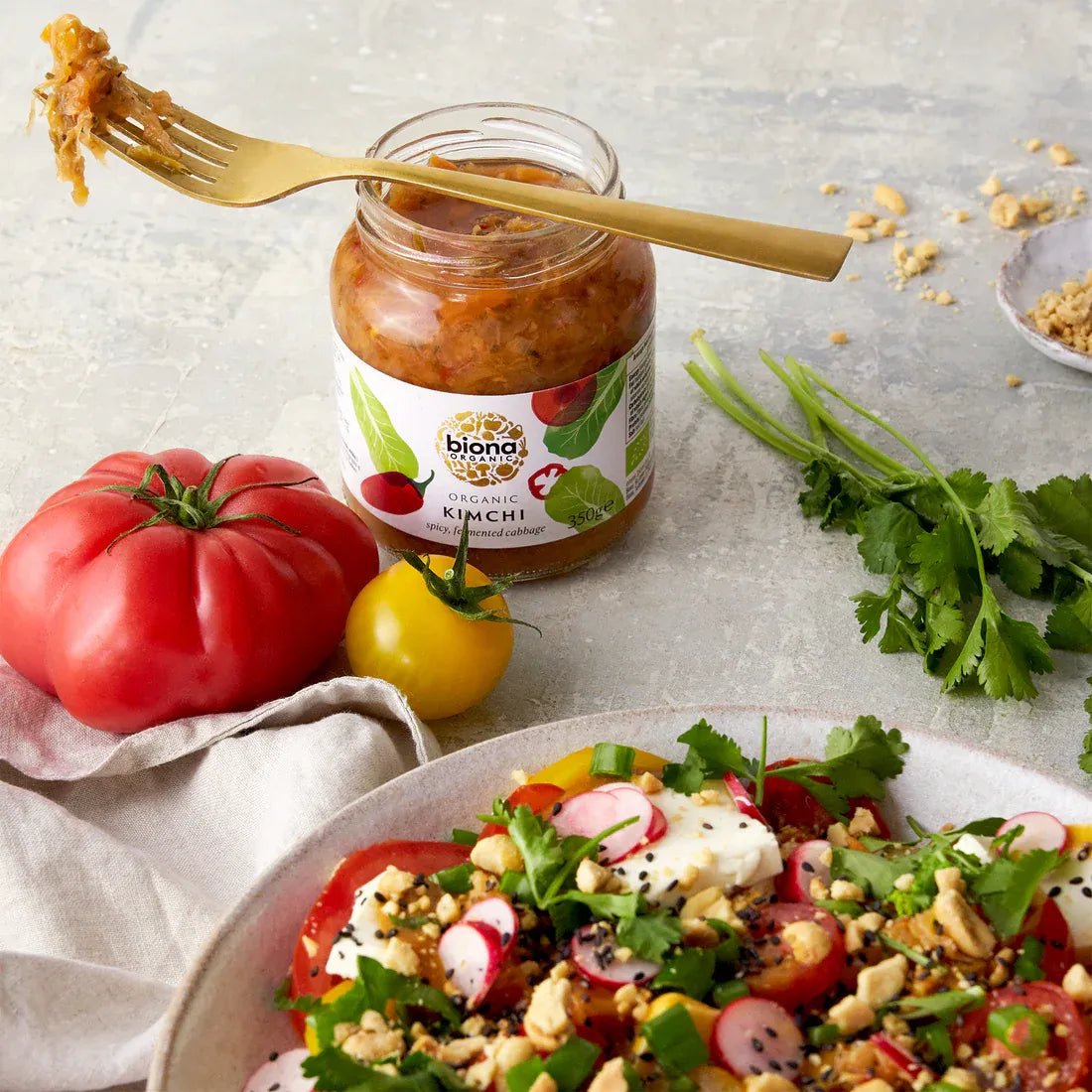 Organic Kimchi 350g - Biona - Pickled Fruits & Vegetables - Biona