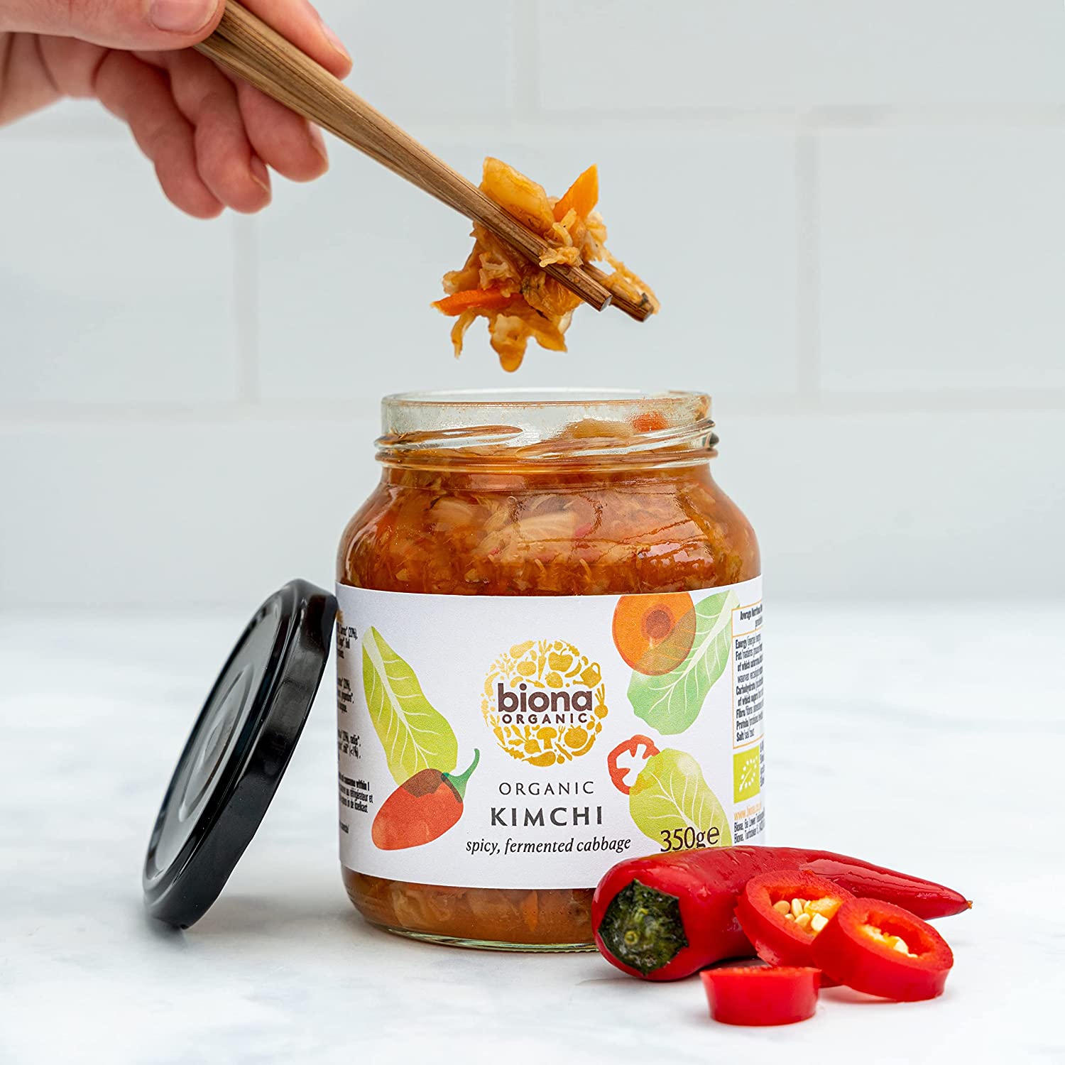 Organic Kimchi 350g - Biona - Preserved Vegetables - Eco Natural Products