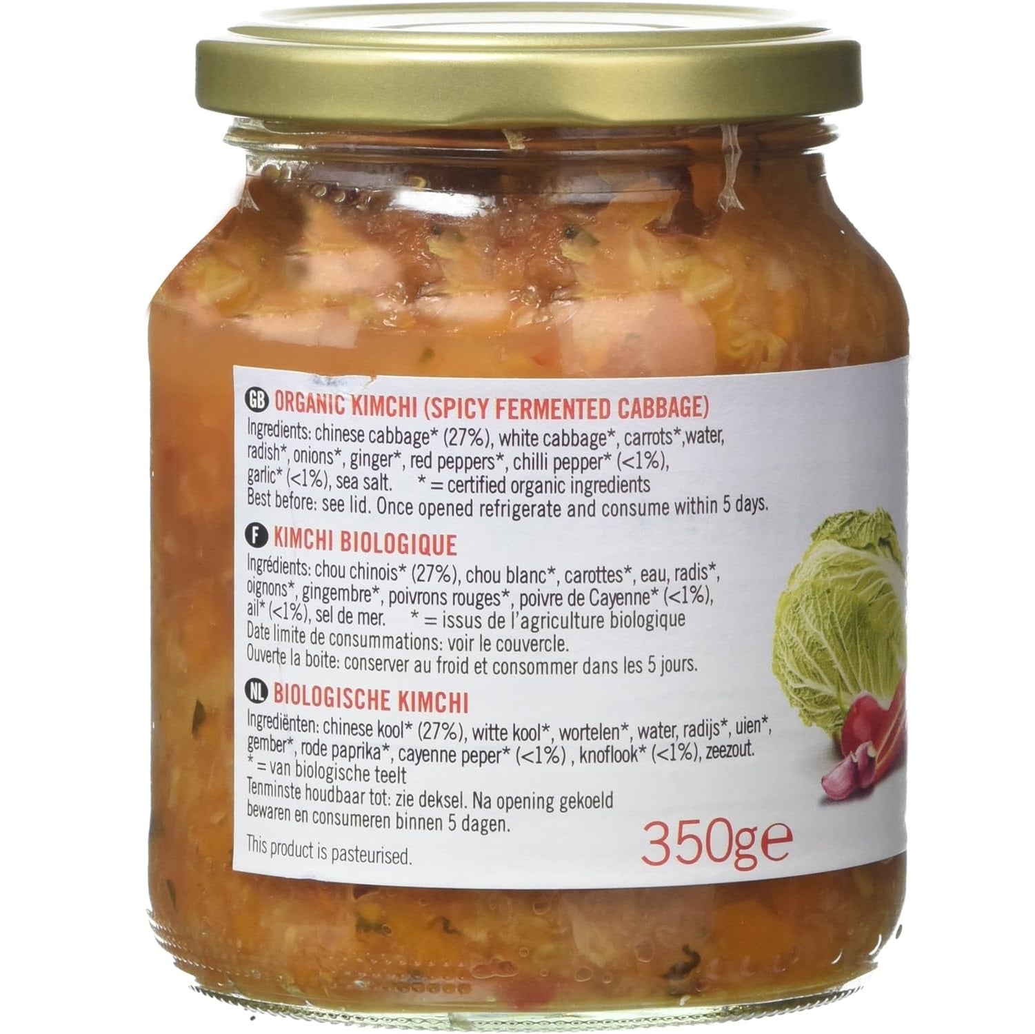 Organic Kimchi 350g [BLACK FRIDAY] - Eco Natural Products - Biona - Preserved Vegetables