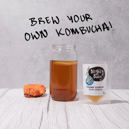 Organic Kombucha Scoby Starter 500ml - Blighty Booch Kombucha - Tea - Eco Natural Products