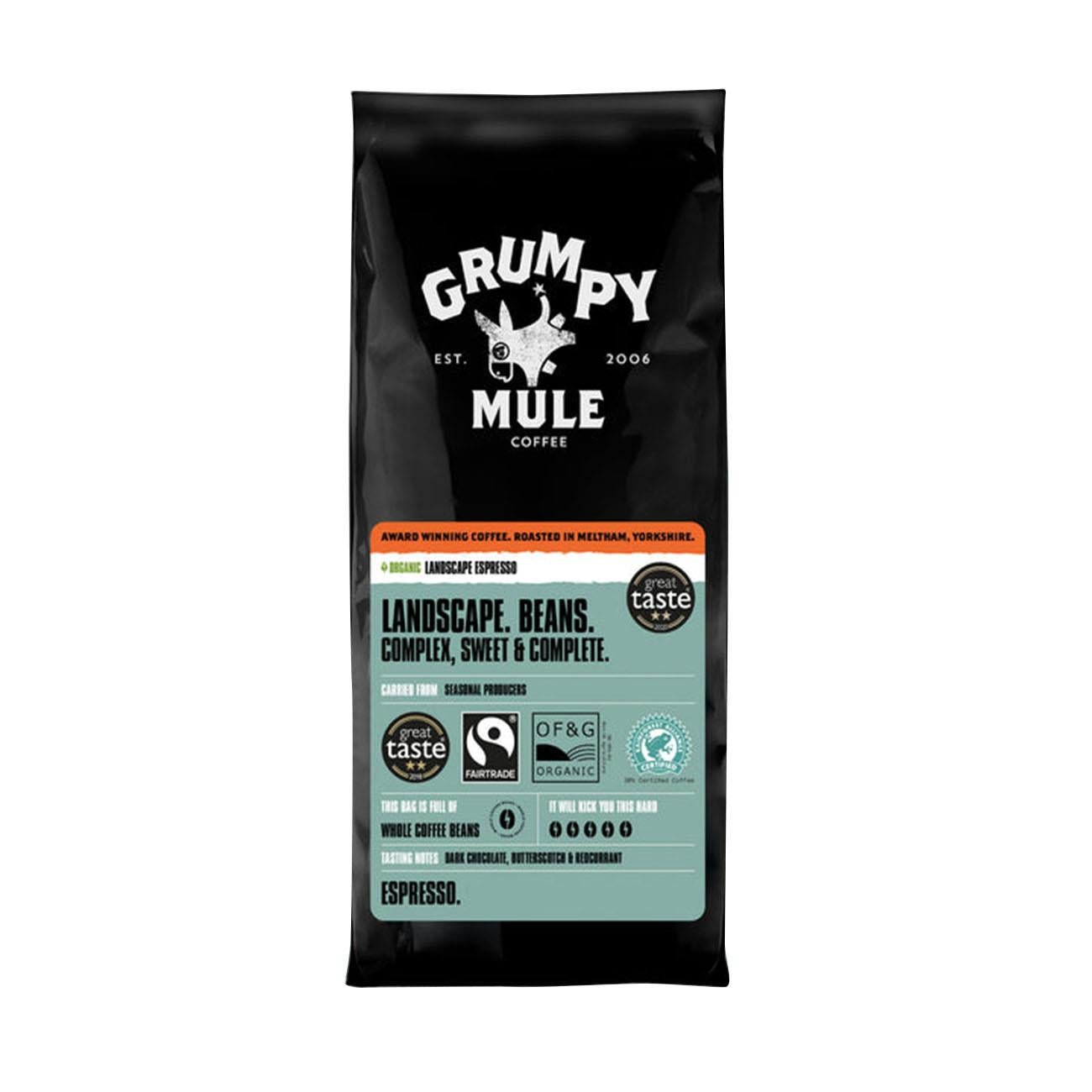 Organic Landscape Espresso Whole Beans Coffee 227g [BLACK FRIDAY] - Eco Natural Products - Grumpy Mule Coffee - Coffee