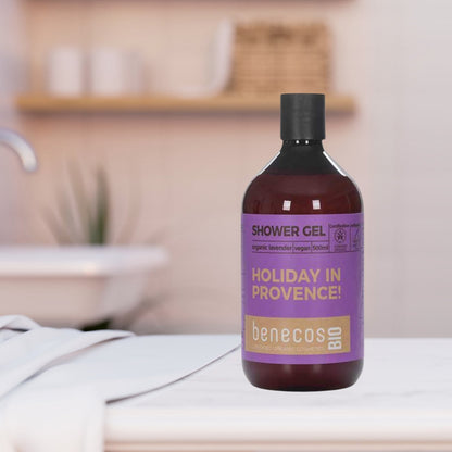 Organic Lavender Shower Gel 500ml - Benecos - Shower gel - Eco Natural Products