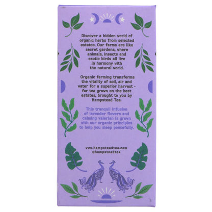 Organic Lavender & Valerian Herbal Infusion 20 bags - Hampstead Tea - Hebal infusion - Eco Natural Products