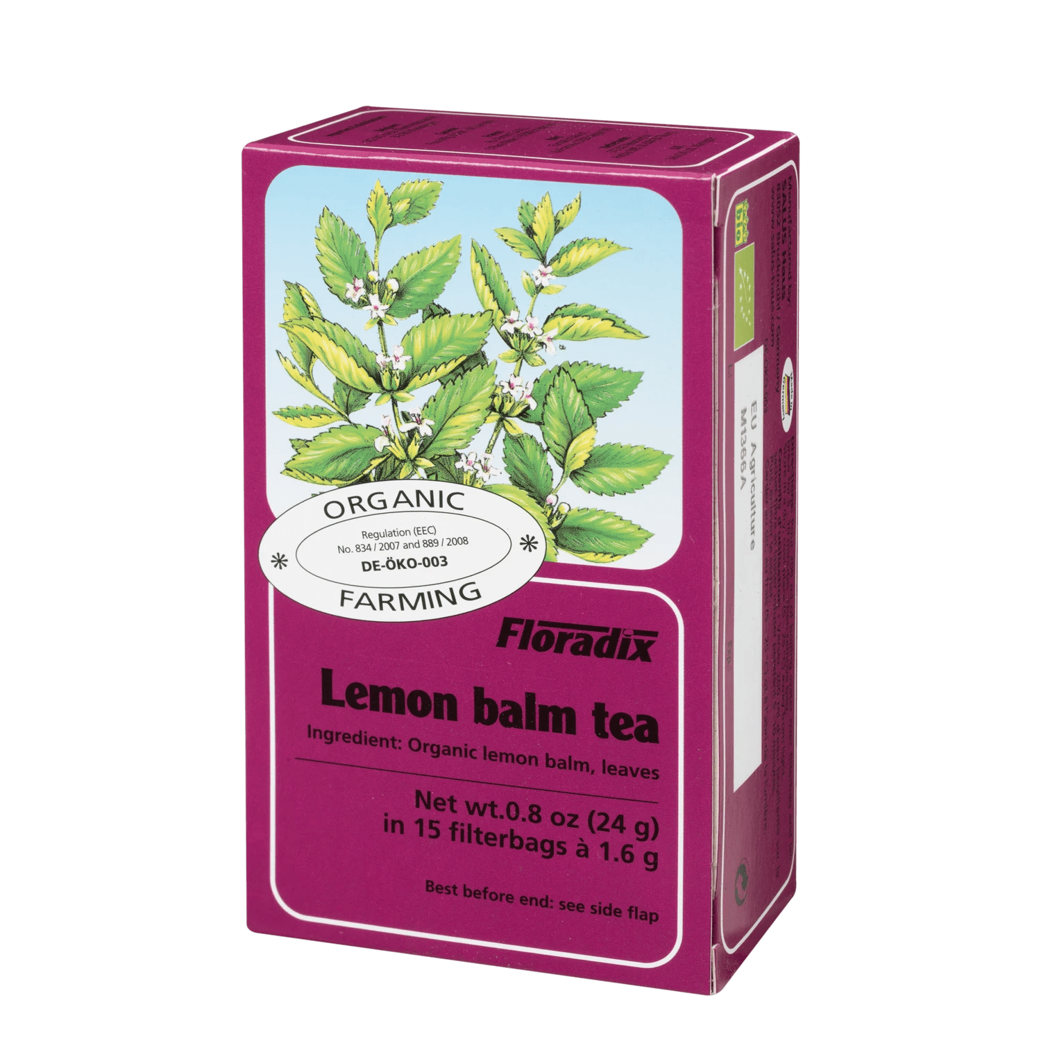 Organic Lemon Balm Herbal Tea 15 Bags - Floradix - Herbal tea - Eco Natural Products