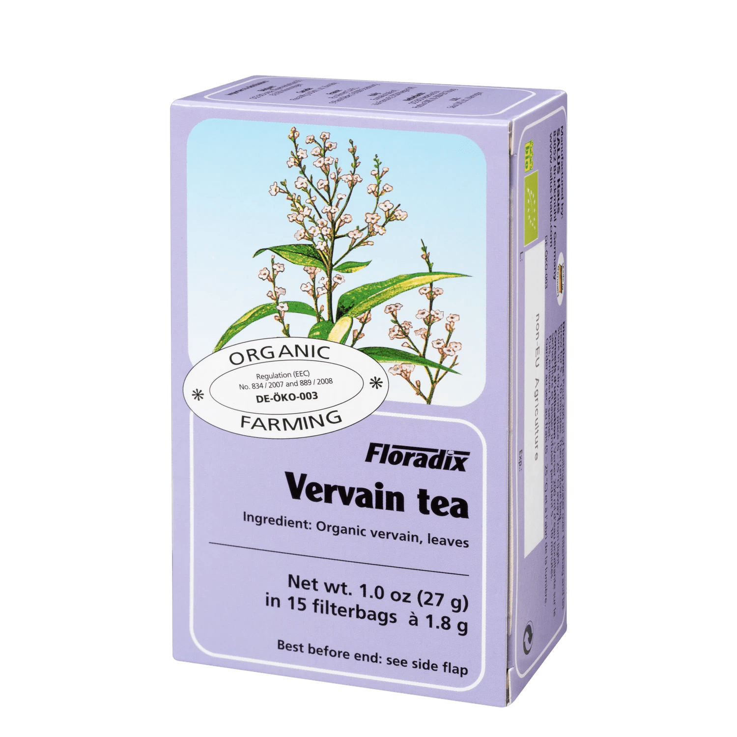 Organic Lemon Verbena Tea Herbal 15 Bags - Floradix - Herbal tea - Eco Natural Products