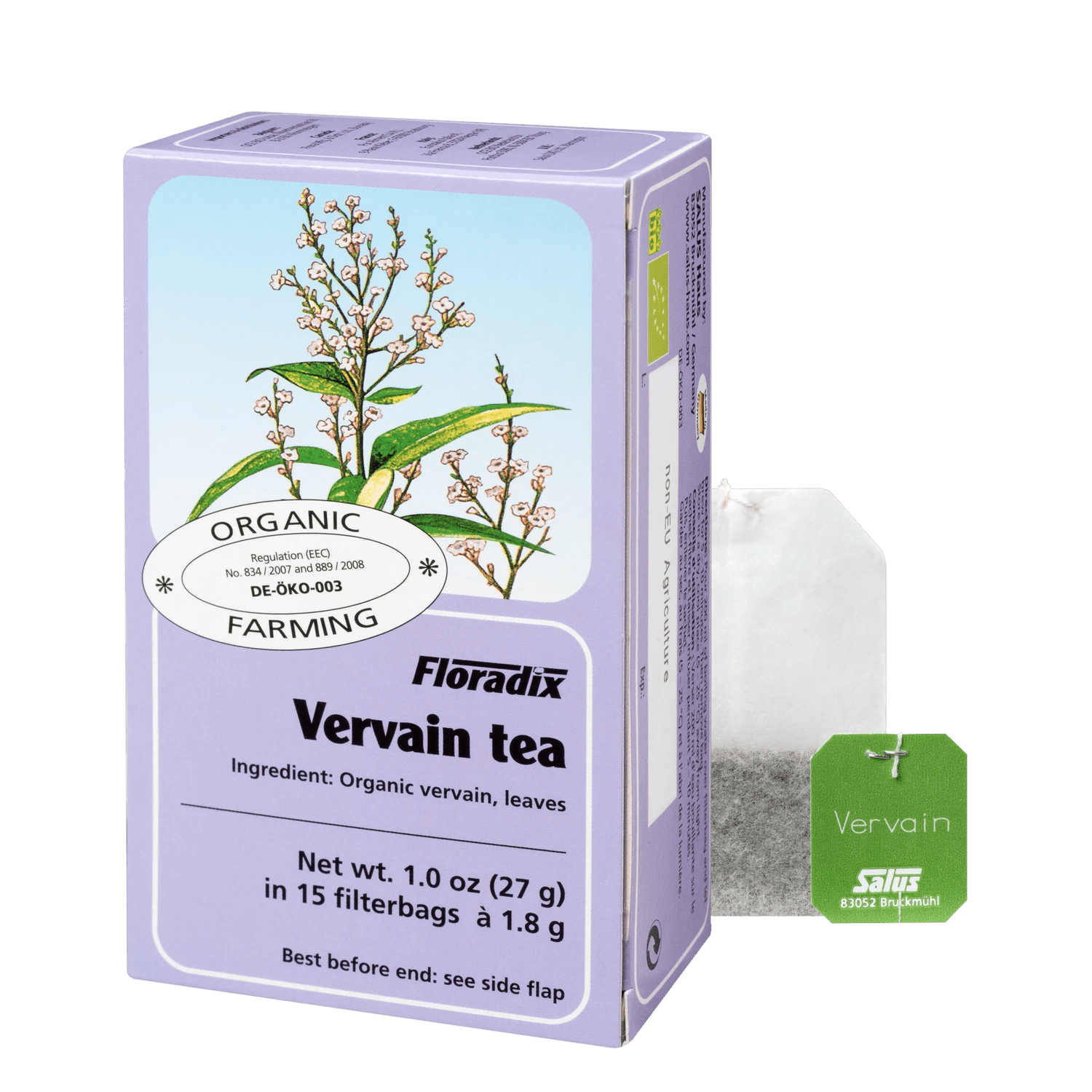 Organic Lemon Verbena Tea Herbal 15 Bags - Floradix - Herbal tea - Eco Natural Products