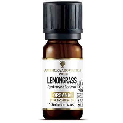 Organic Lemongrass Essential Oil 10ml - Amphora Aromatics - Essential Oil - Eco Natural Products