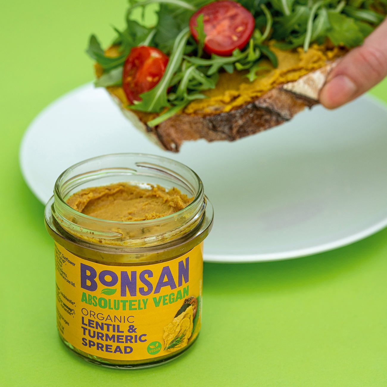 Organic Lentil and Turmeric Pate 140g - Bonsan - Pate - Eco Natural Products